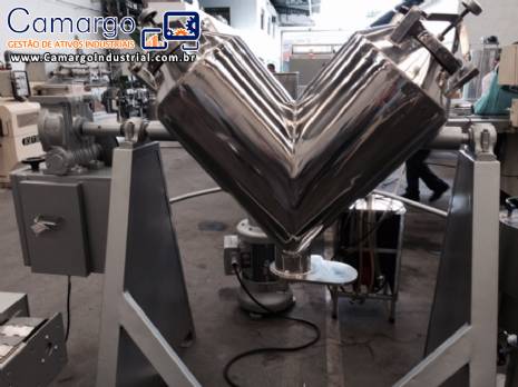 Misturador industrial em V a�o inox