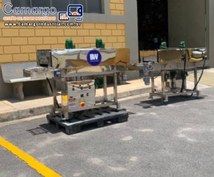 T�nel em inox de aquecimento e resfriamento ultrar�pido BW M�quinas
