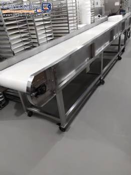 Esteira transportadora em a�o inox 5 metros