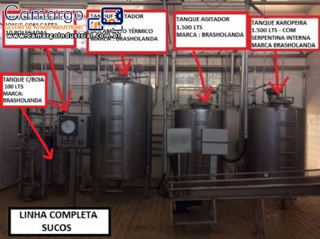 Linha completa para produo pasteurizao e envase de sucos