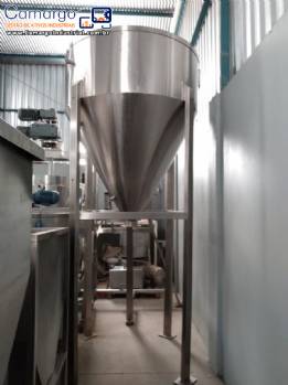 Silo para armazenamento em ao inox 2000 L