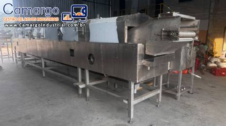 Linha cont�nua em inox para batata chips e palha MCI 400 a 500 kg por hora