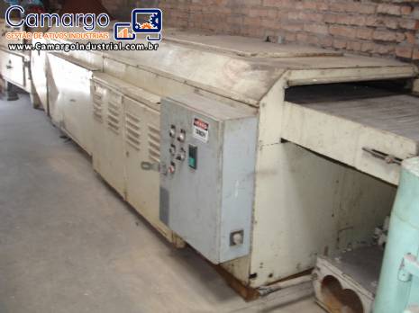 T�nel de resfriamento com esteira em a�o inox