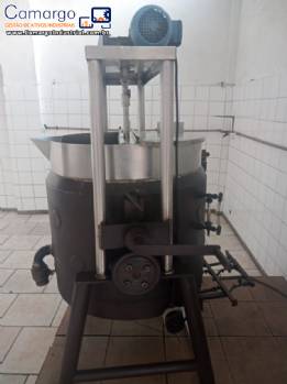 Tacho misturador cozinhador em inox  gs 300 litros