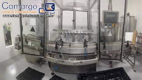 Envasadora linear em inox 7 bicos pistes WADA