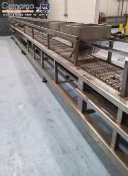 Linha automática para moldagem, dosagem e resfriamento de balas de goma mole gummy gelatina Chen Yueh Machinery Co., Ltd. Linha automática para moldagem, dosagem e resfriamento de balas de goma mole gummy gelatina Chen Yueh Machinery Co., Ltd.